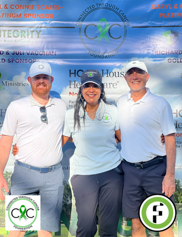 Ross Foldetta and Jeff Swearingen of Foldetta Commercial at the Connected Through Cancer Foundation charity golf tournament.