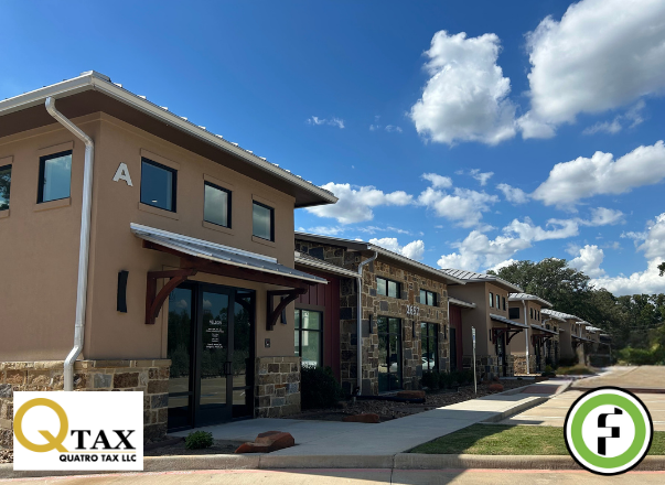 Quatro Tax office lease in Conroe TX represented by Foldetta Commercial