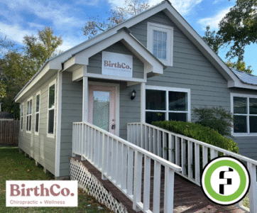 BirthCo Chiropractic Old Town Spring clinic entrance and signage