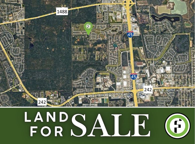 Land sale in Conroe TX at 15884 Koenig Lane represented by Foldetta Commercial