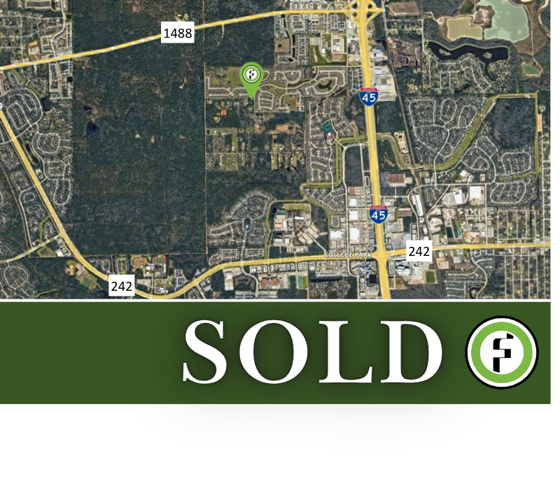 Land sale in Conroe TX at 15884 Koenig Lane represented by Foldetta Commercial
